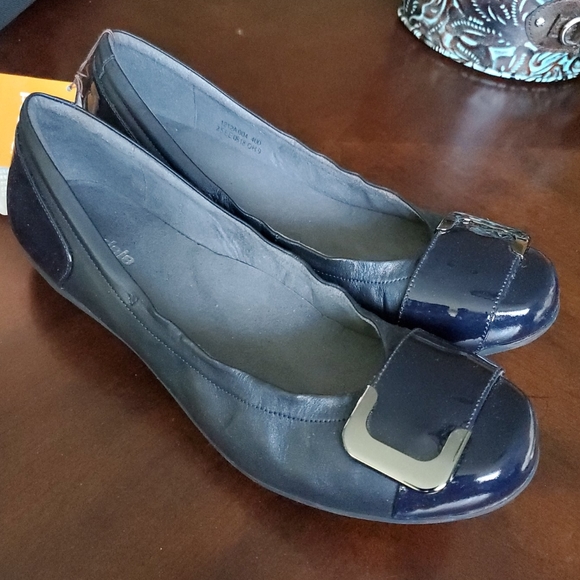 ASICS Leather Flats Dress Shoes Pedala Gel Japan - Picture 2 of 8